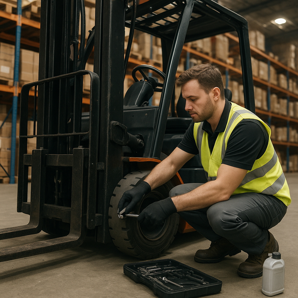 Jak dbać o sprzęt magazynowy i wózki widłowe