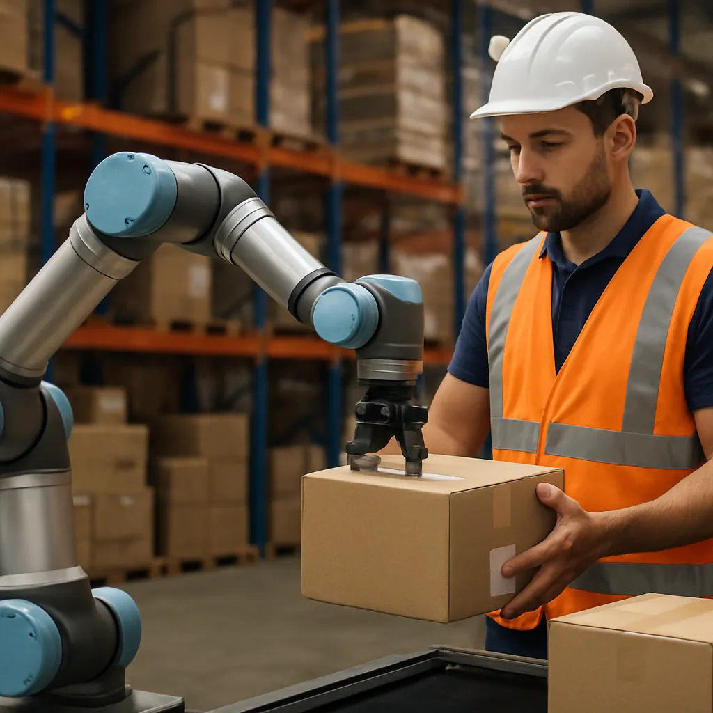Jak firmy logistyczne wykorzystują roboty współpracujące (cobots)